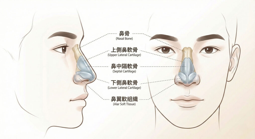 軟骨重建示意圖